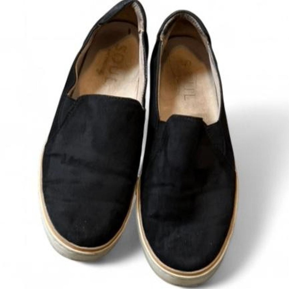 SOUL Naturalizer Black Kemper Slip On Sneakers, Women's Size 8.5